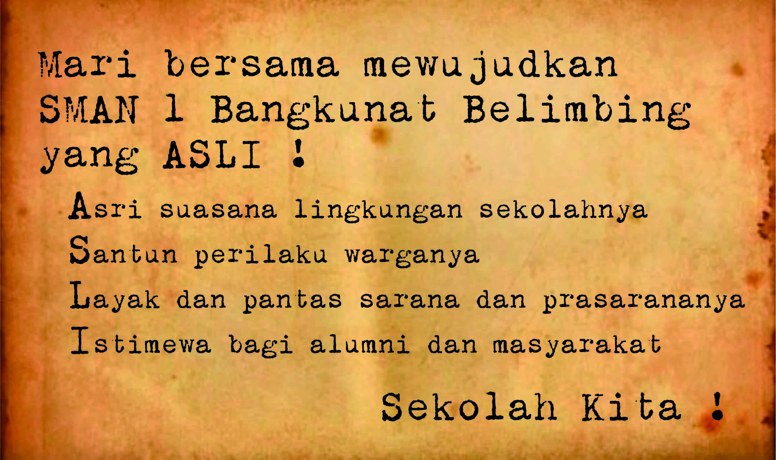 MEWUJUDKAN CITA-CITA BERSAMA